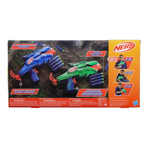 Nerf Wild Wolfpack 2 Pack Blasters Ages 6+ New Toy Play Gift