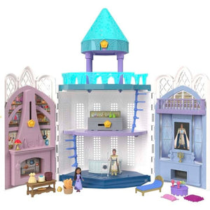 Disney Wish Rosas Castle Dollhouse Playset with 2 Posable Mini Doll Star Figure