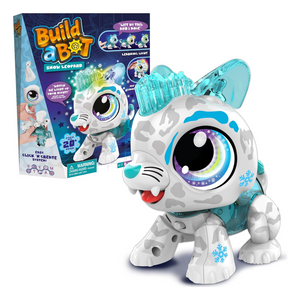 Build a Bot Build Your Own Interactive Pet Snow Leopard New Toy