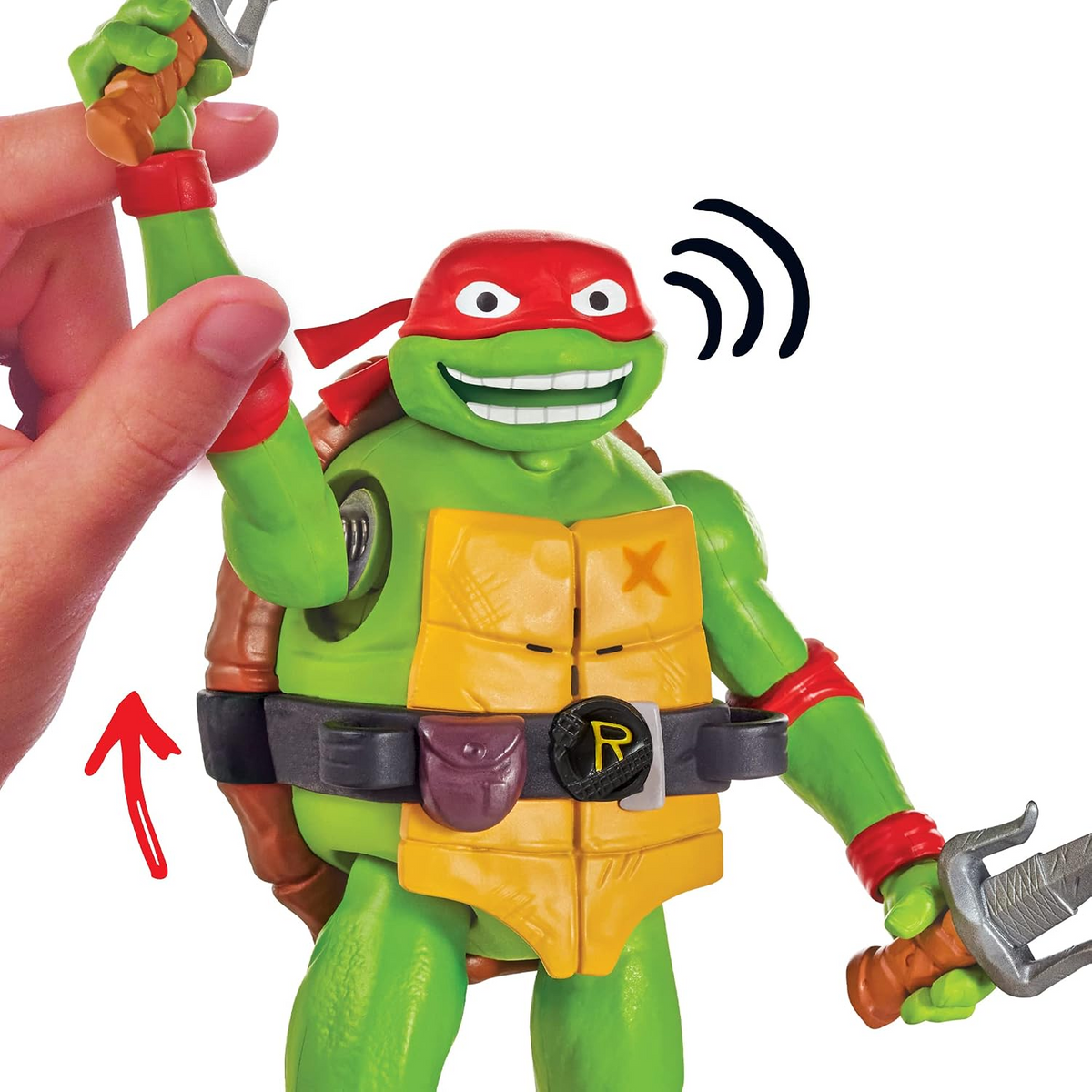 TMNT Ninja Turtles Mutation Mayhem Ninja Shouts Raphael 14 CM Action Figure New