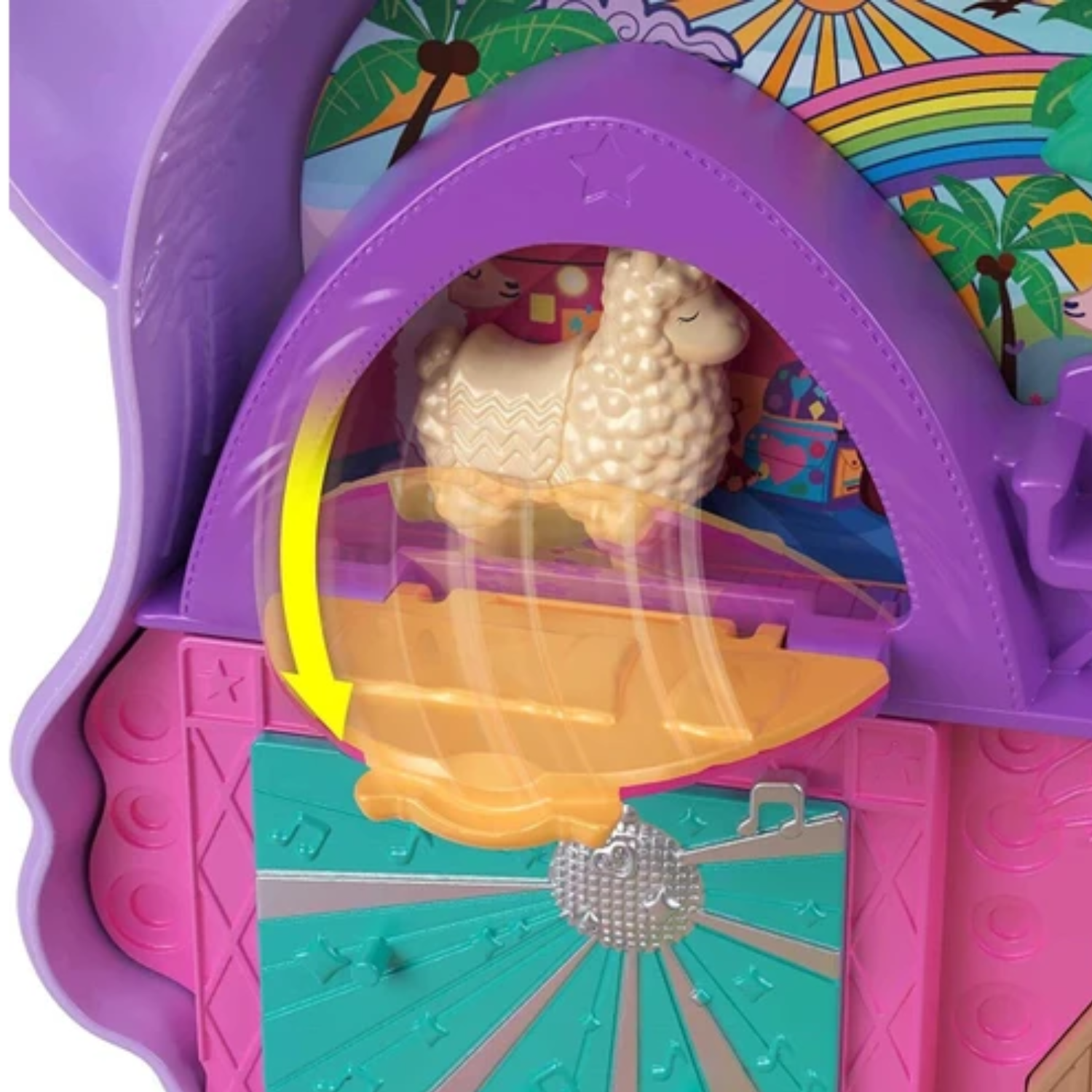 Polly Pocket World - Llama Compact - Pop and Swap Feature 5 Reveals