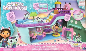 Gabby’s Dollhouse Gabby Cat Friend Ship Cruise Ship with 2 Figures Ages 3+ Toy