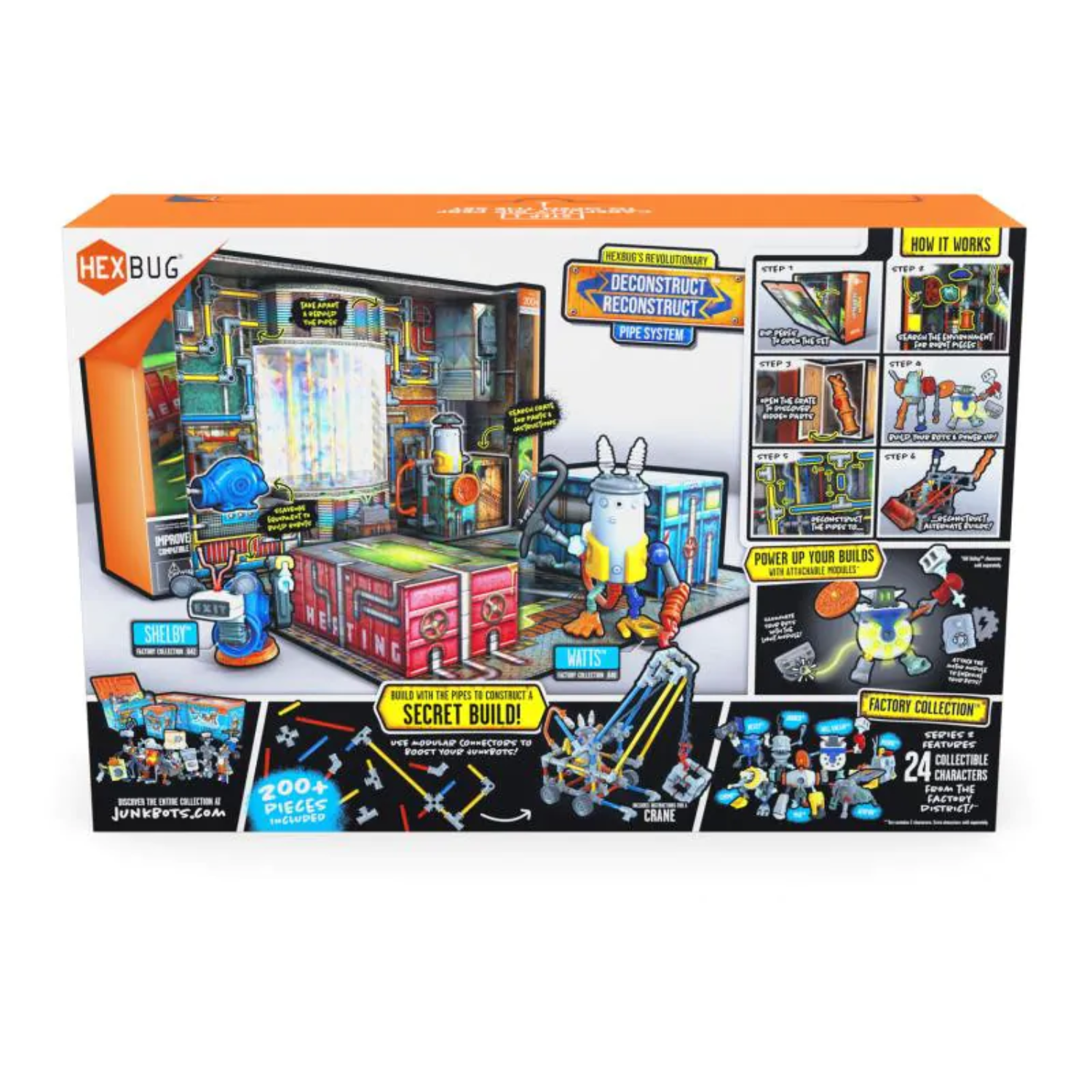 HEXBUG Junkbots Small Power Sub Station Factory Habitat Playset Build Robots Fun