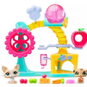 Littlest Pet Shop Fun Factory Playground Playset with Pets Accessories Ages 4+