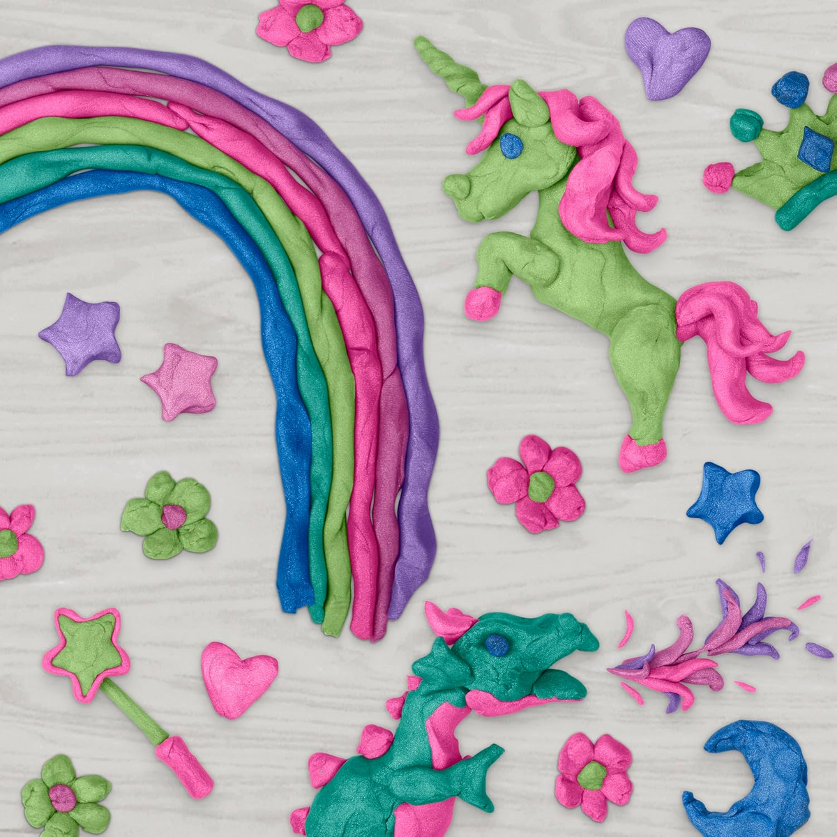 Play-Doh 6 Pack Sparkle Collection Metallic Shine Colors New Toy
