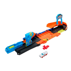 Hot Wheels City Toy Car Track Set Transforming Stunt Garage Playset