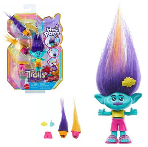 Trolls Band Together Hair Pops Small Doll and Accessories Viva Poppy Branch