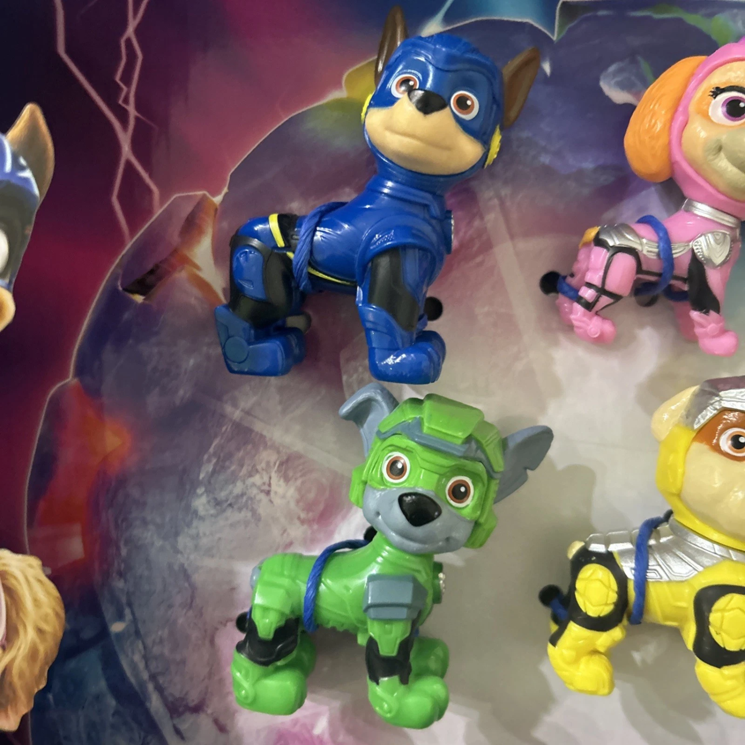 Paw Patrol The Mighty Movie Figure Gift Pack 6 Collectible Pups Toy Set Ages 3+