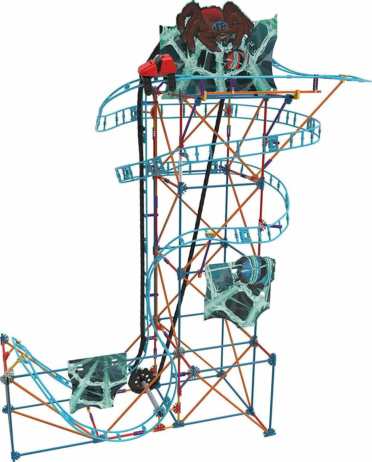 KNEX Thrill Rides Cobweb Curse Roller Coaster Building Set Ages 9+ Toy Build Fun