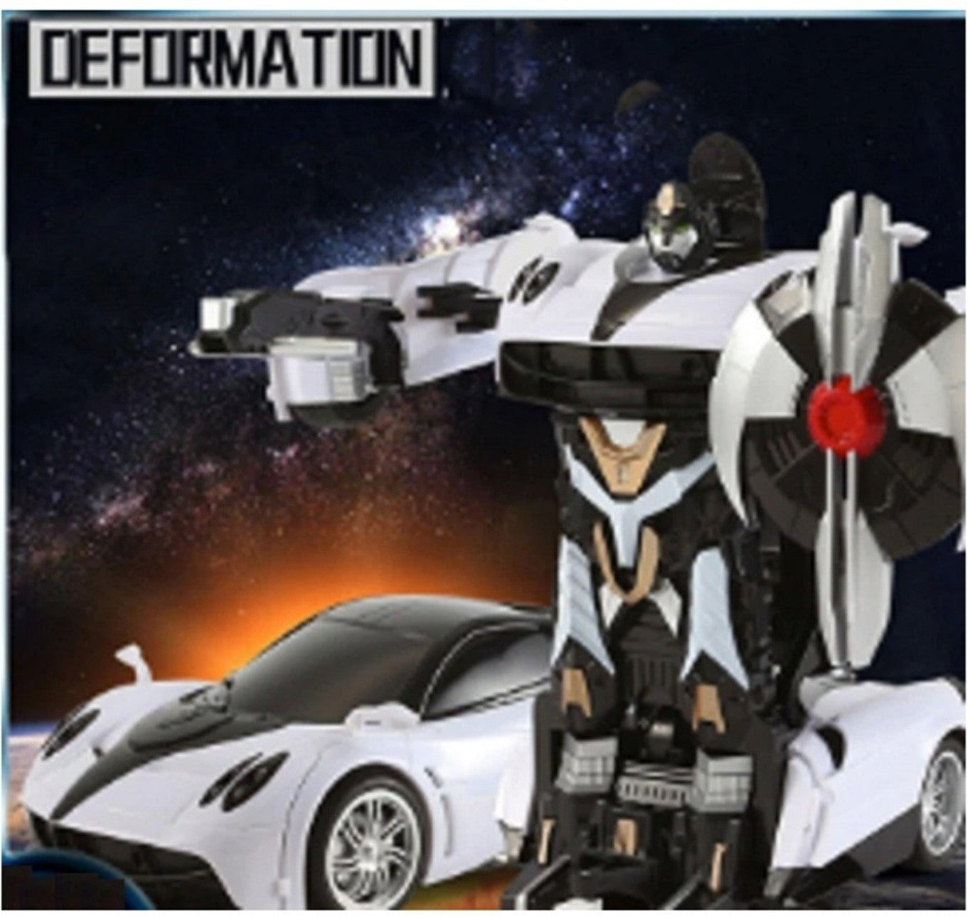 MZ Transforming 2339P Ages 8+ Toy IR RC Robot Pagani Car Truck Race Play Gift