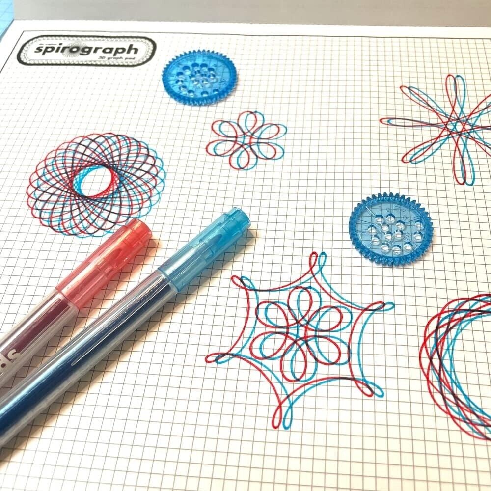 Original Spirograph  Classic Way to Make Amazing 3D Designs Ages 8+ New Toy