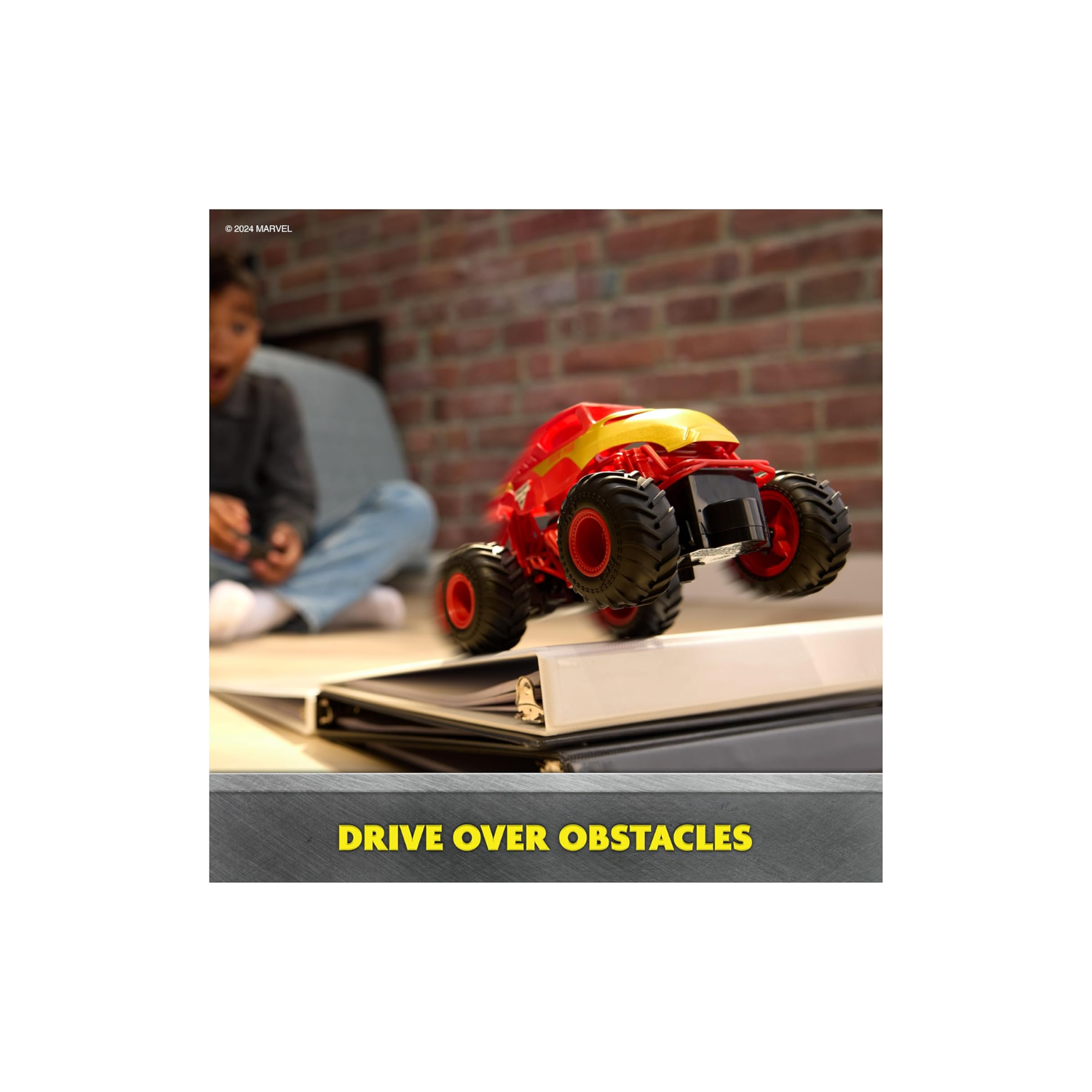 Monster Jam Iron Man RC Monster Truck 1 24 Scale Remote Control Race Drive PlyX2