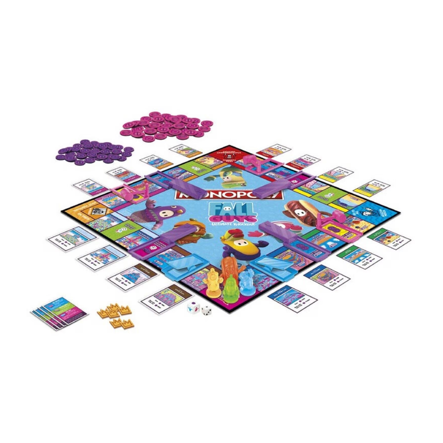 Monopoly Fall Guys Ultimate Knockout Edition Board Game Ages 8+ Toy Play Fun