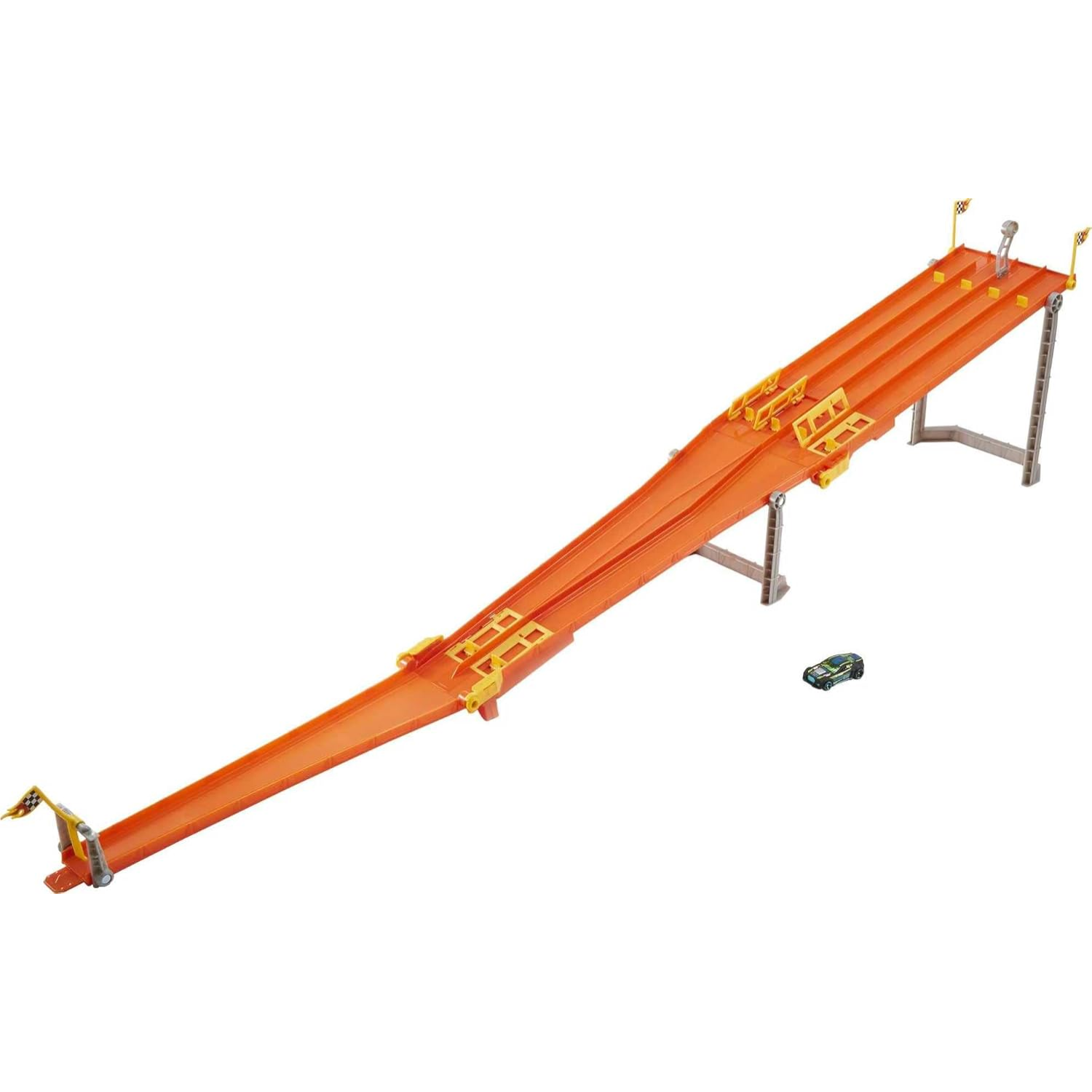Hot Wheels 4 Lane Elimination Race Track Set with Car Vehicle Playset Ages 4+