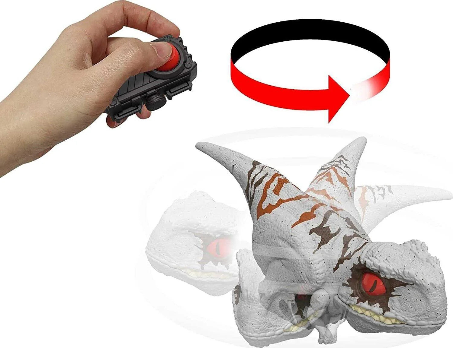 Jurassic World Dominion Grey Atrociraptor Uncaged Click Tracker Dinosaur Dino