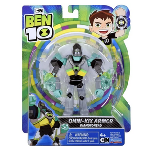 Ben 10 Omni-Kix Armor DiamondHead Action Figure Cartoon Network Toy Ages 4+ Gift