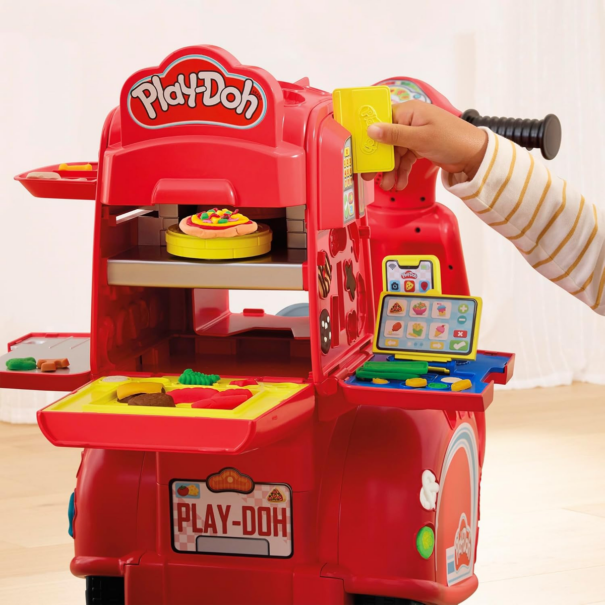 Play-Doh Pizza Delivery Scooter Playset Large Ride-On Play Food New Toy Car