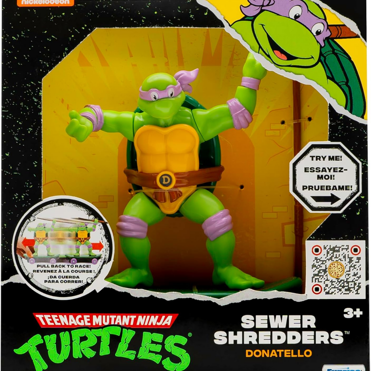 Teenage Mutant Ninja Turtles Donatello Sewer Shredders Skate New Toy