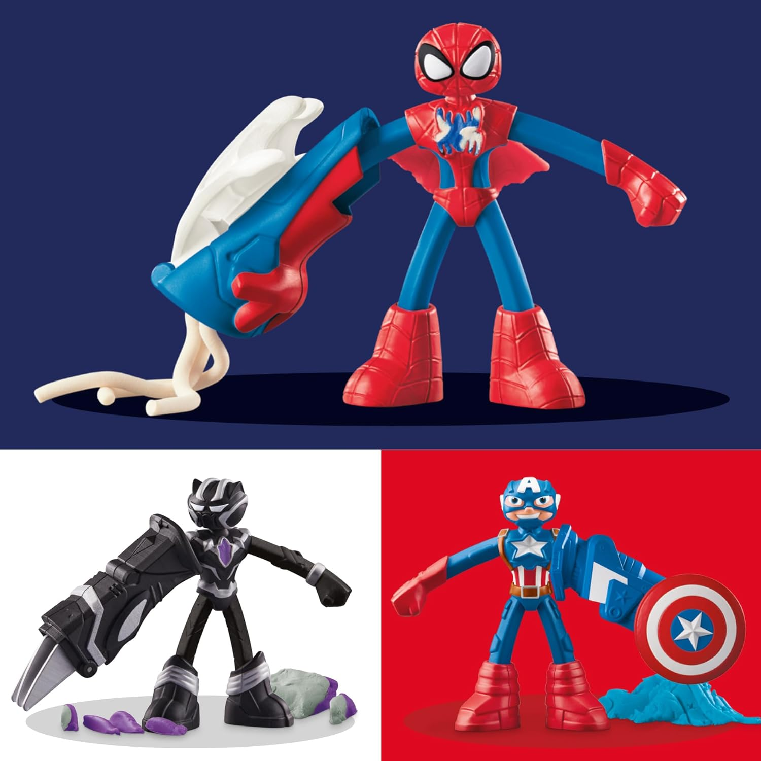 Play-Doh Marvel Hero Playset Action Figures with Wearable Tools
