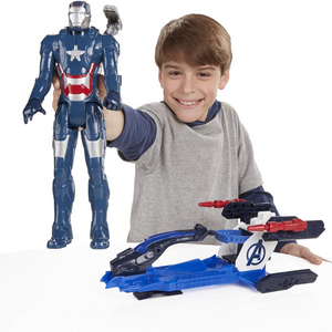 Avengers Titan Hero Series Iron Patriot 12 Inch Figure Arc Thruster Jet