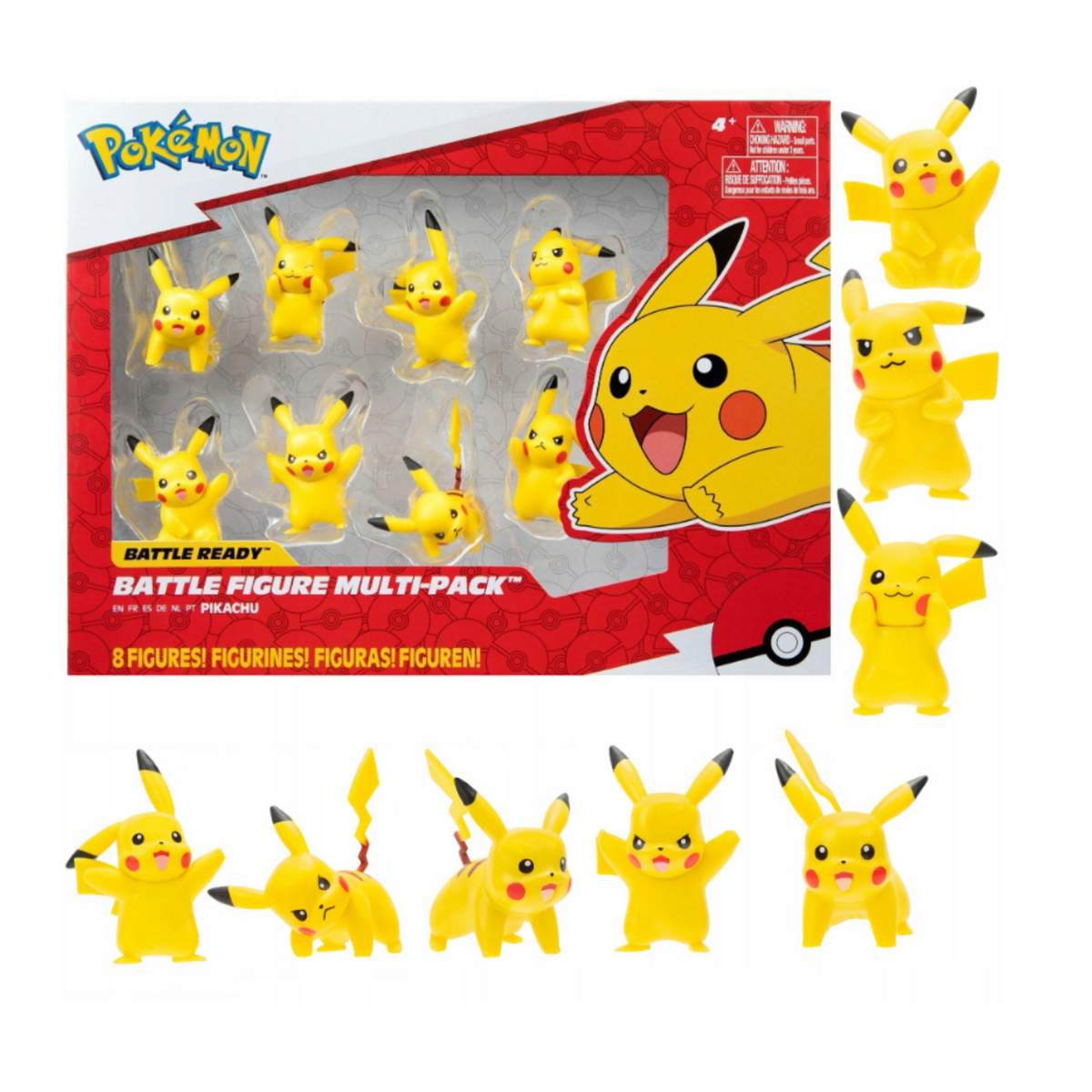 Pokemon Pikachu 8 Figures Battle Figure Multi Pack New Toy Game Play