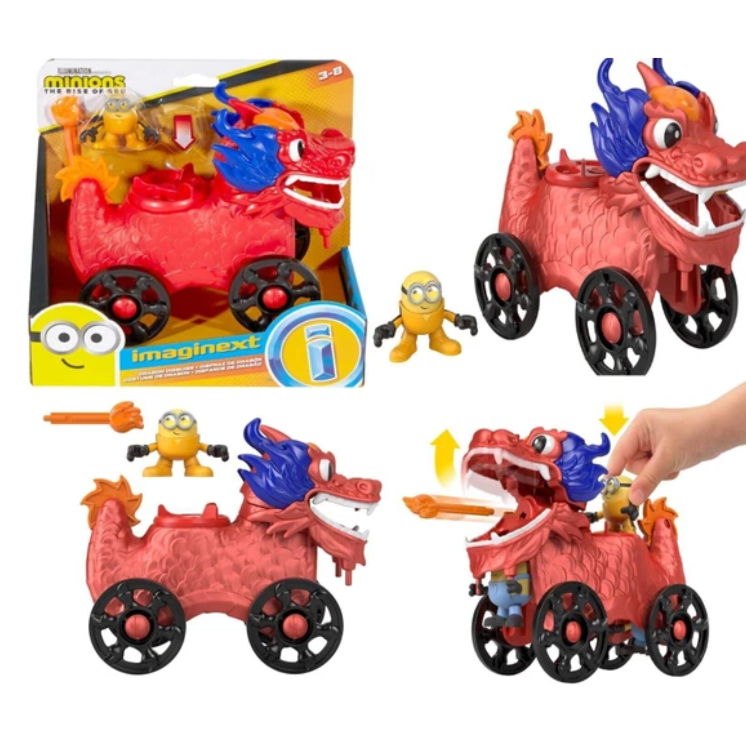 Imaginext Fisher Price Minions Rise of Dragon Disguise Vehicle play gift