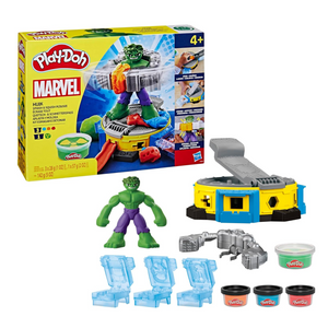 Play-Doh Marvel Hulk Smash Squish Playset Bendy Figure Smash Trucks Ages 4 Plus