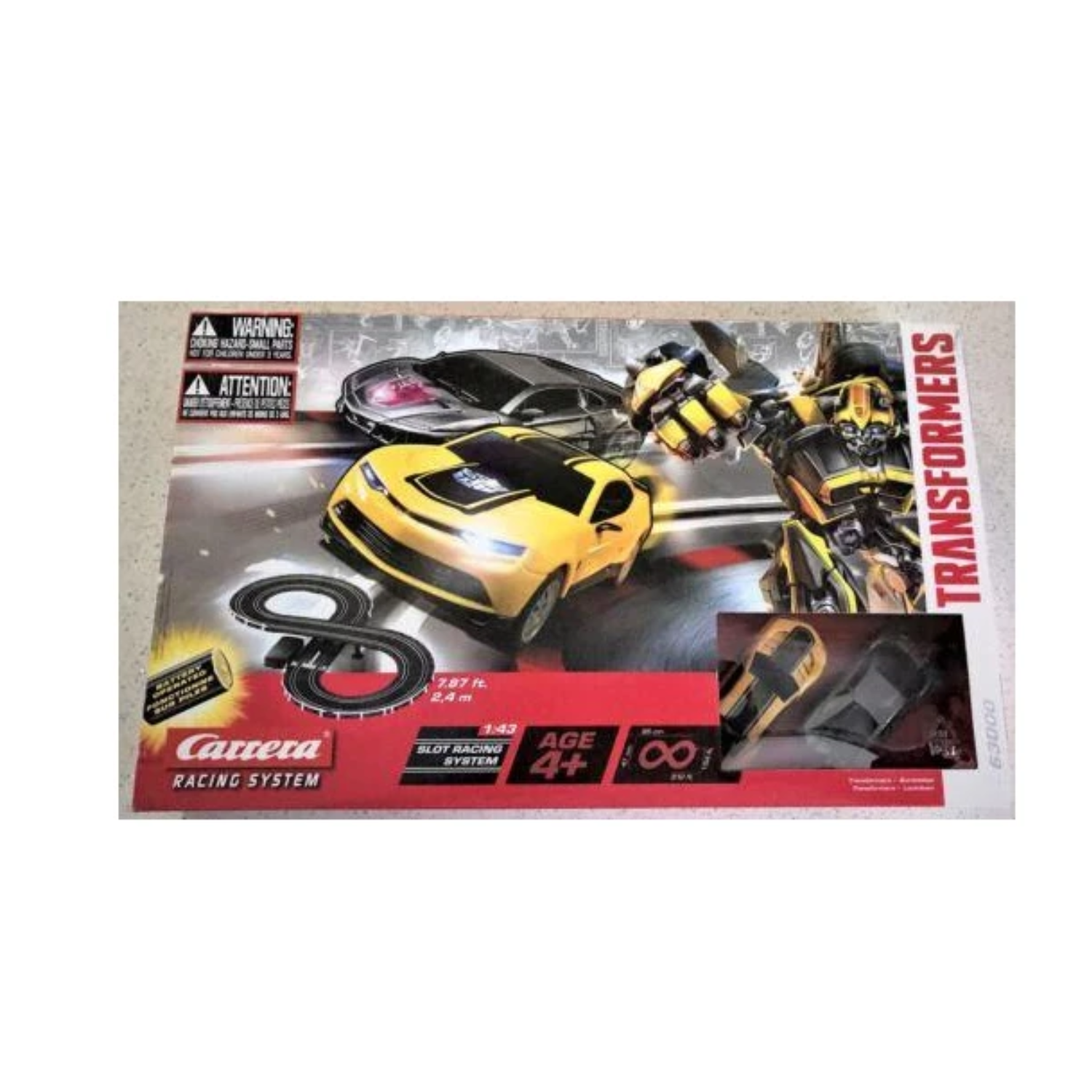 Transformers RC IR Remote Control Slot Car Race 4+ Carrera Bumblebee Lockdown