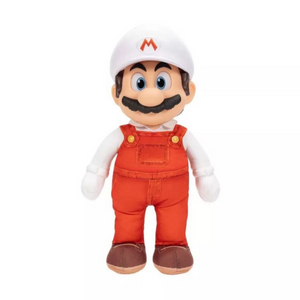 Super Mario Movie 2 Jumbo Roto Plush 14 Inch Fire Mario Posable New Toy