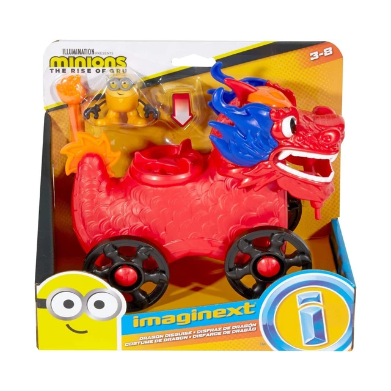 Imaginext Fisher Price Minions Rise of Dragon Disguise Vehicle play gift