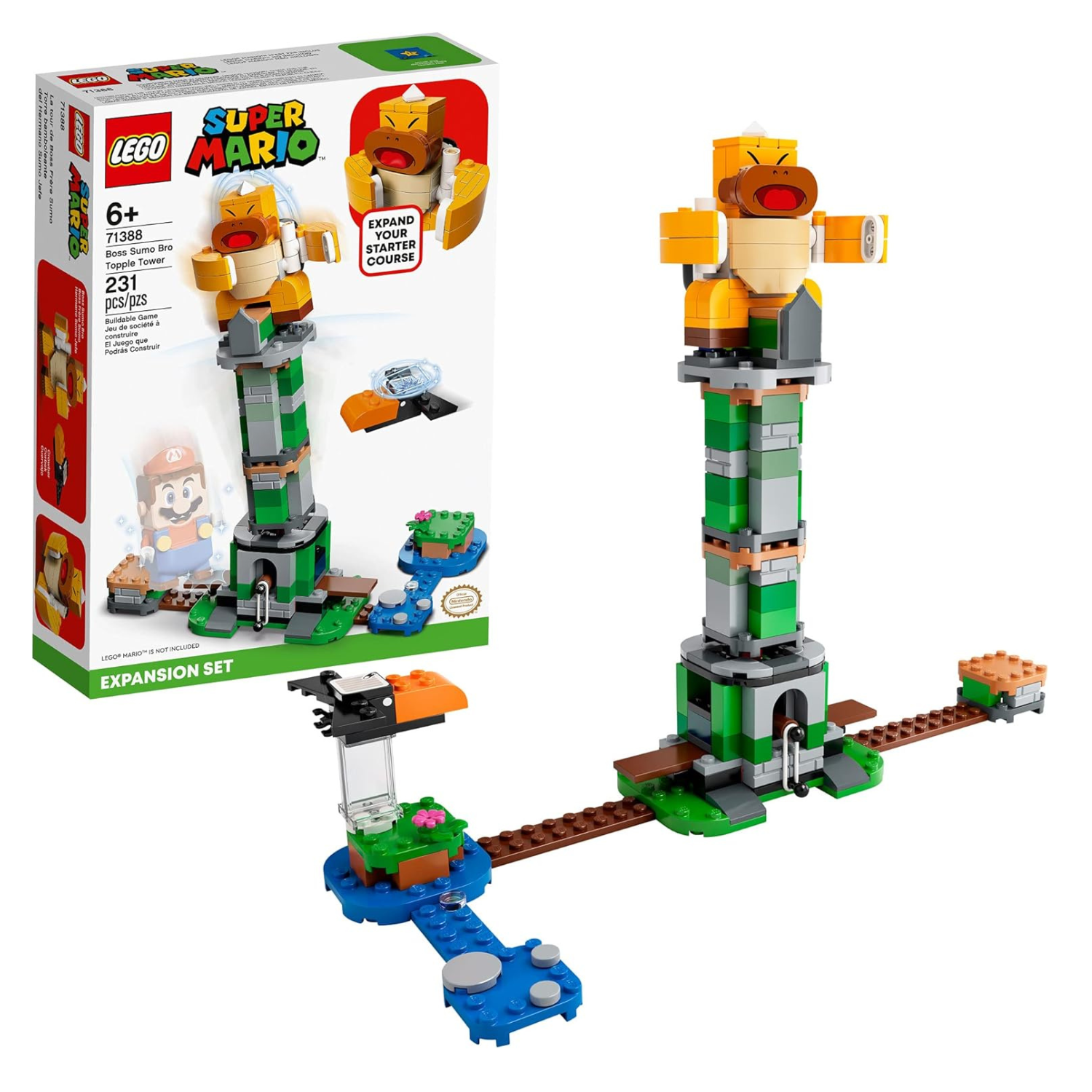 LEGO Super Mario 71388 Boss Sumo Bro Tower Expansion Set – 231 Pieces