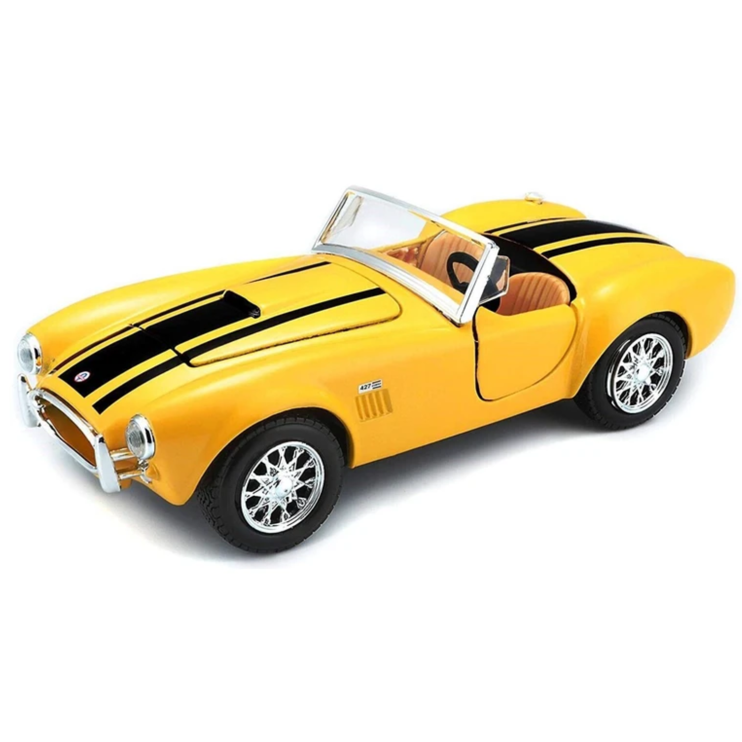 Maisto 1:24 Scale 1965 Shelby Cobra 427 Diecast Car Ages 3+ New Toy Race Car Fun