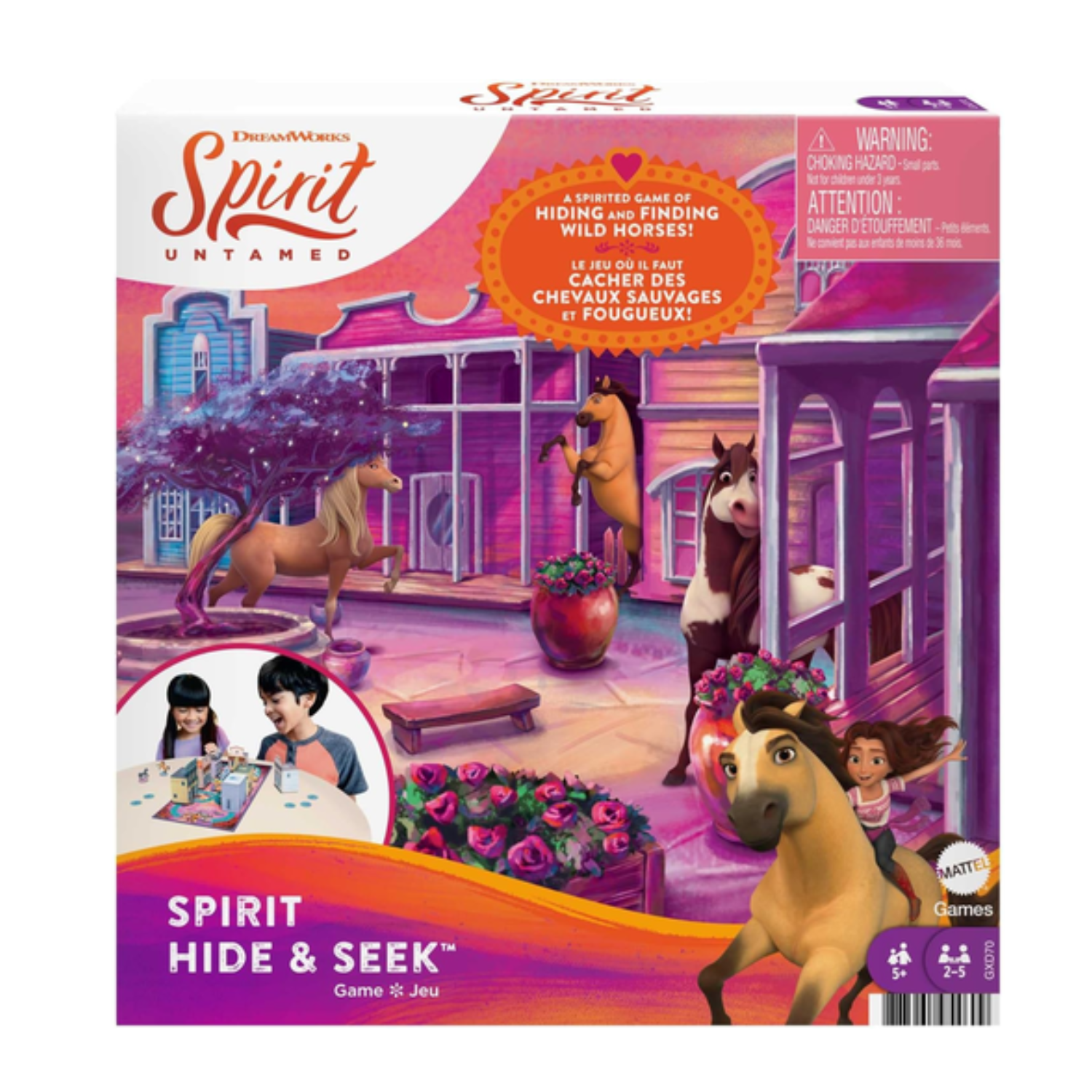 Mattel Spirit Untamed Hide & Seek Kids Game Board Game Horses 5+ Players Ages 5+