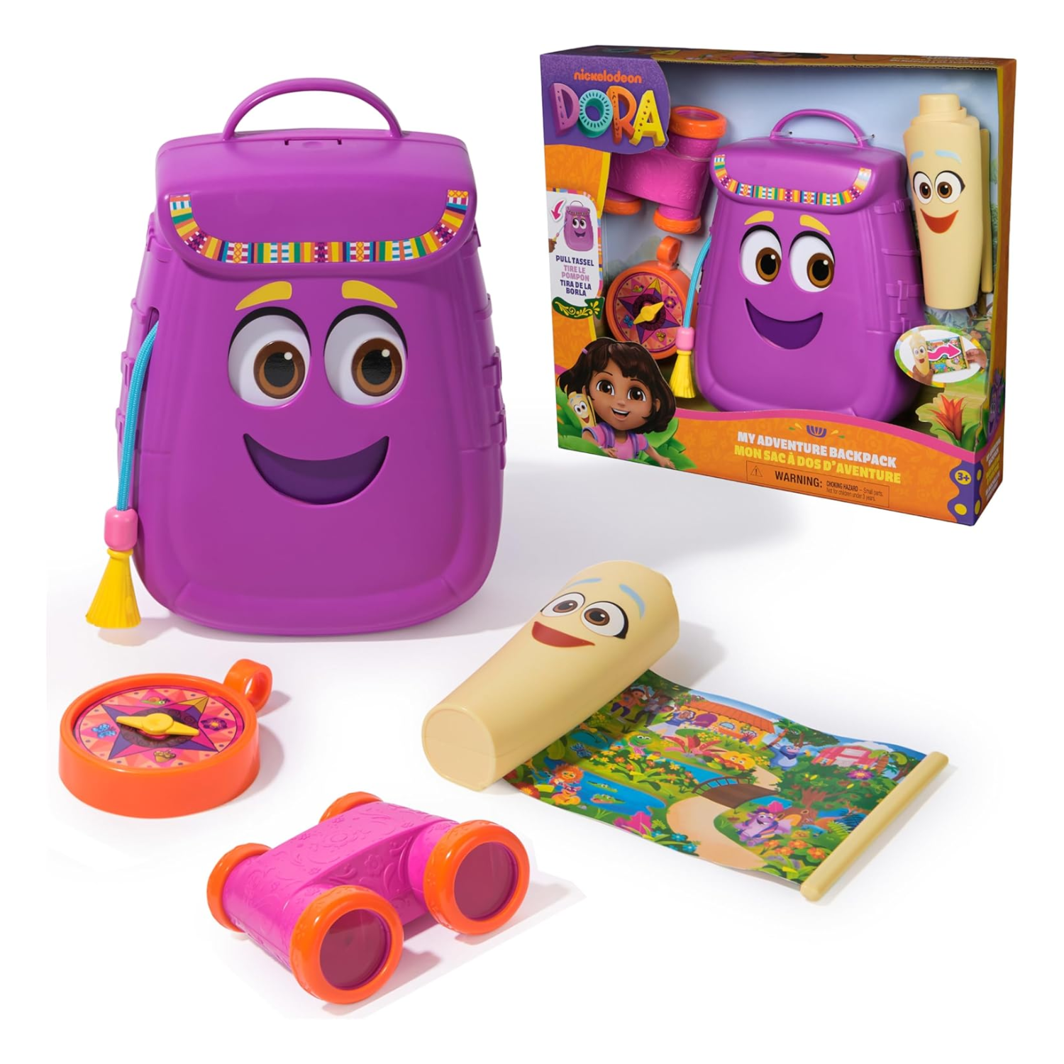 Dora The Explorer My Adventure Backpack With Accessories And Retractable Map