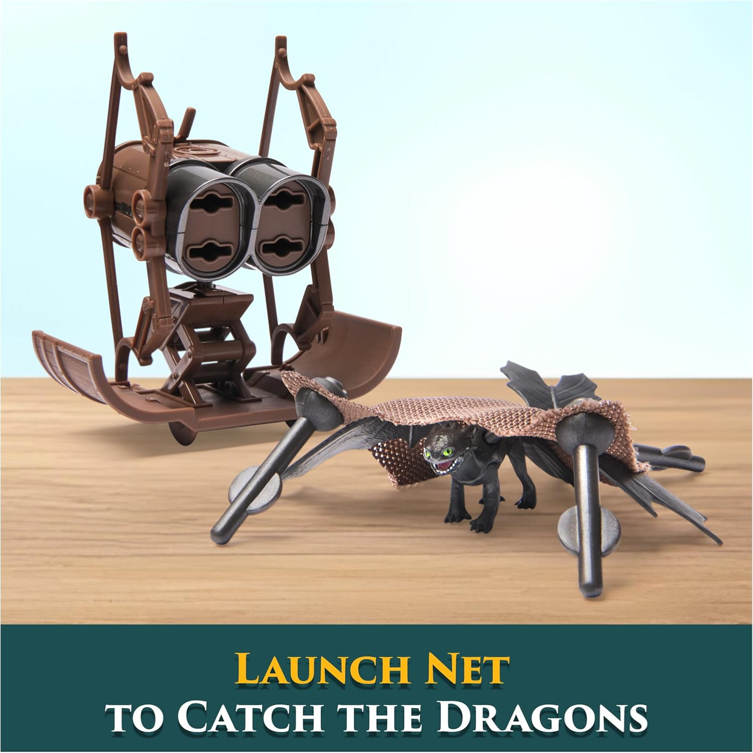 How to Train Your Dragon 5-Pack Dragon Catcher With Hiccup Mangler Net Launcher