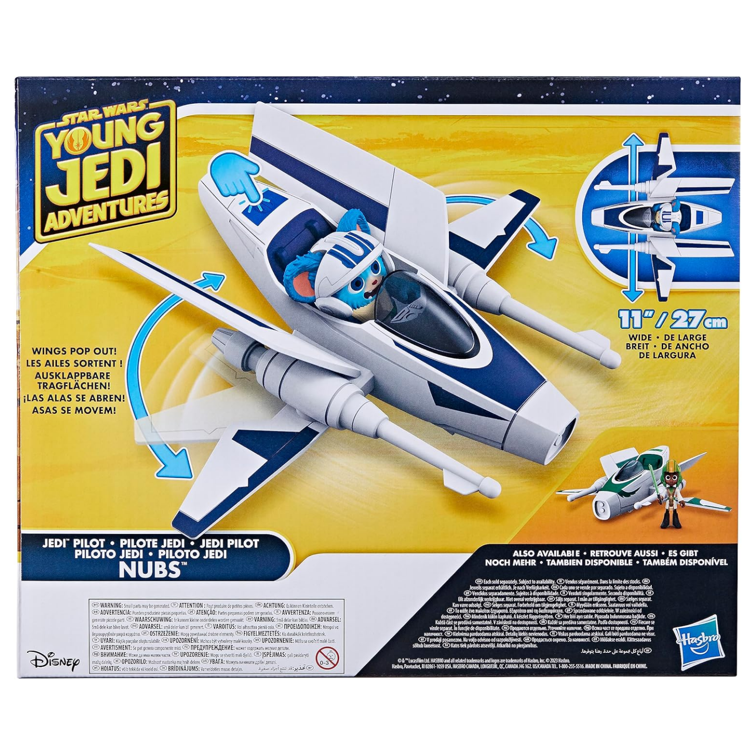 Star Wars Jedi Nubs Pilot Feature Vehicle with Ship & Lightsaber Figure Toy Ages