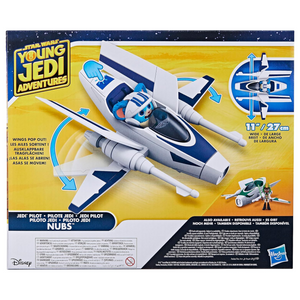 Star Wars Jedi Nubs Pilot Feature Vehicle with Ship & Lightsaber Figure Toy Ages