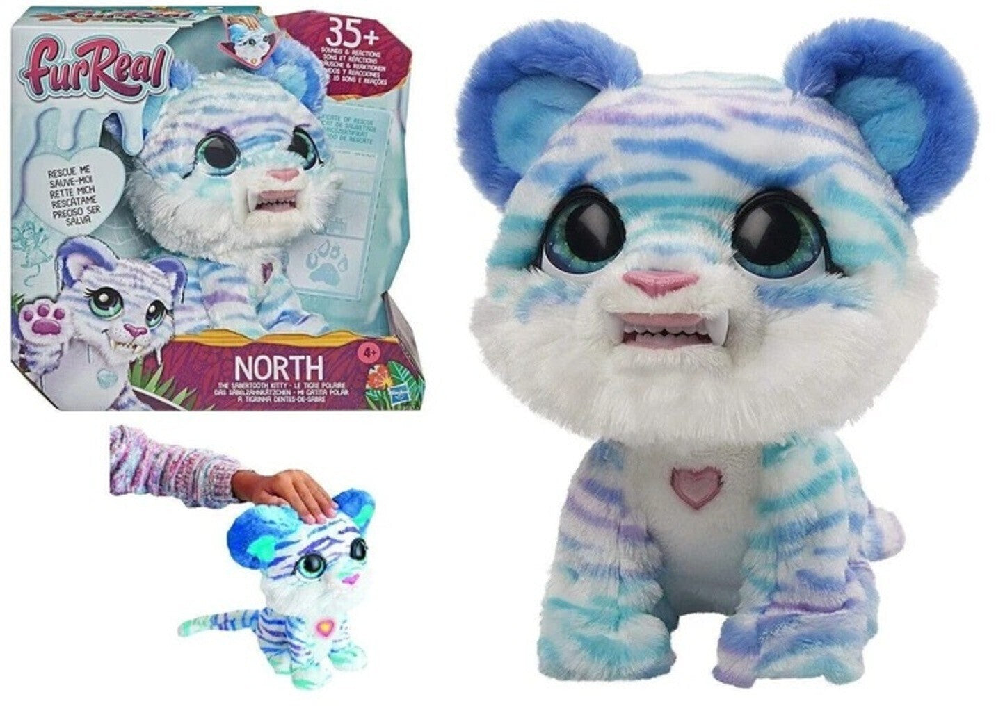 FurReal North Sabertooth Kitty Interactive Plush Pet Ages 4+ Toy Play Cat Gift
