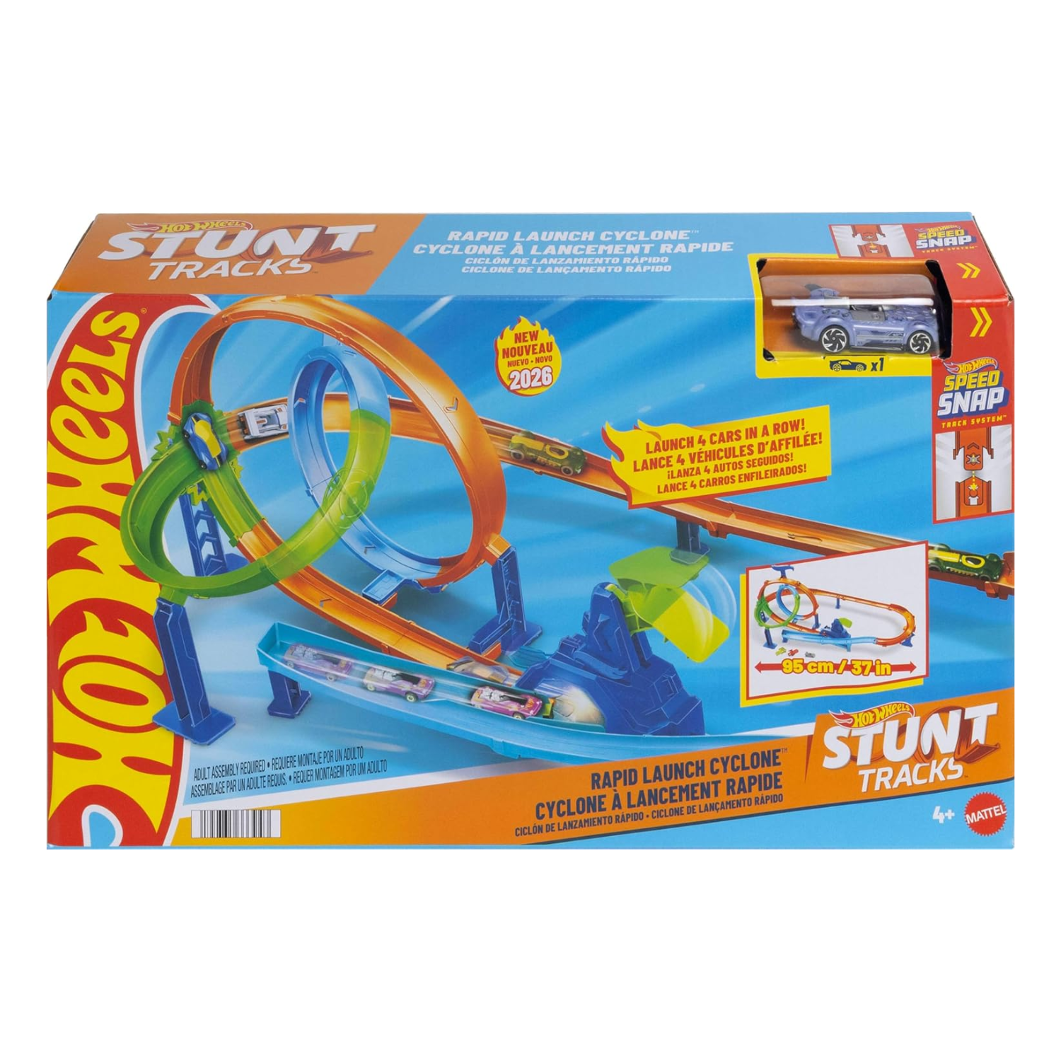 Hot Wheels Toy Car Track Set Stunt Tracks Rapid Cyclone Playset New Toy