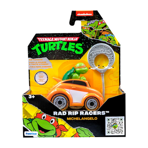 Teenage Mutant Ninja Turtles TMNT Michelangelo Rad Rip Racers Car New Toy