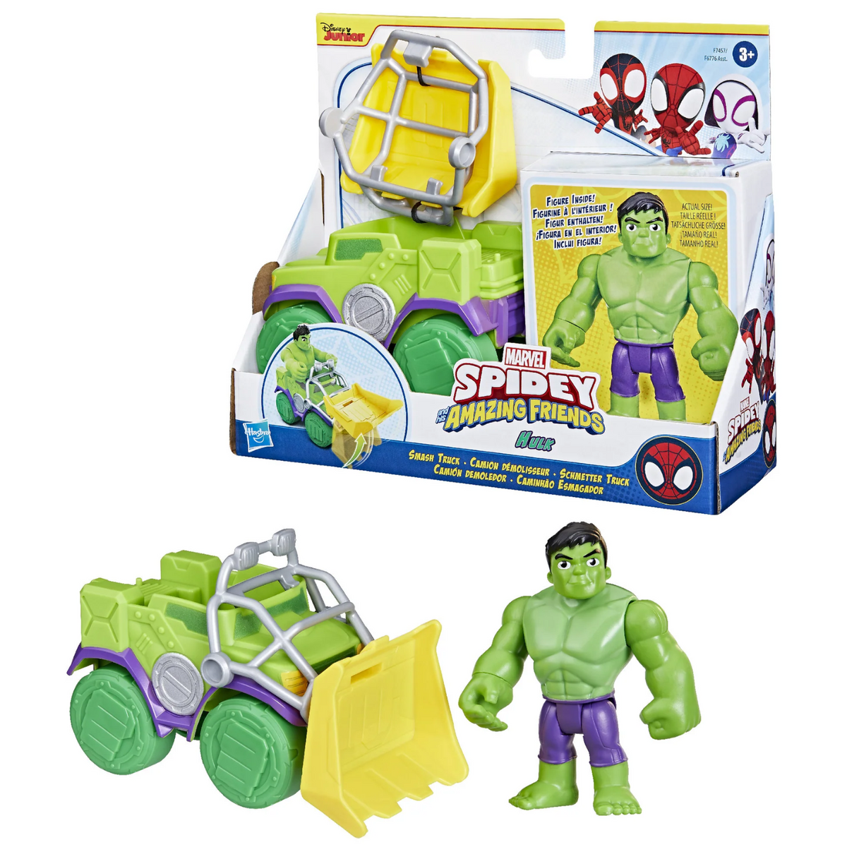 Spidey And Friends Smash Truck Vehicle Hulk With Accessory New Toy