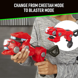 Nerf Power Rangers Cheetah Beast Blaster Toy Gun with 3 Foam Darts for Kids 8+