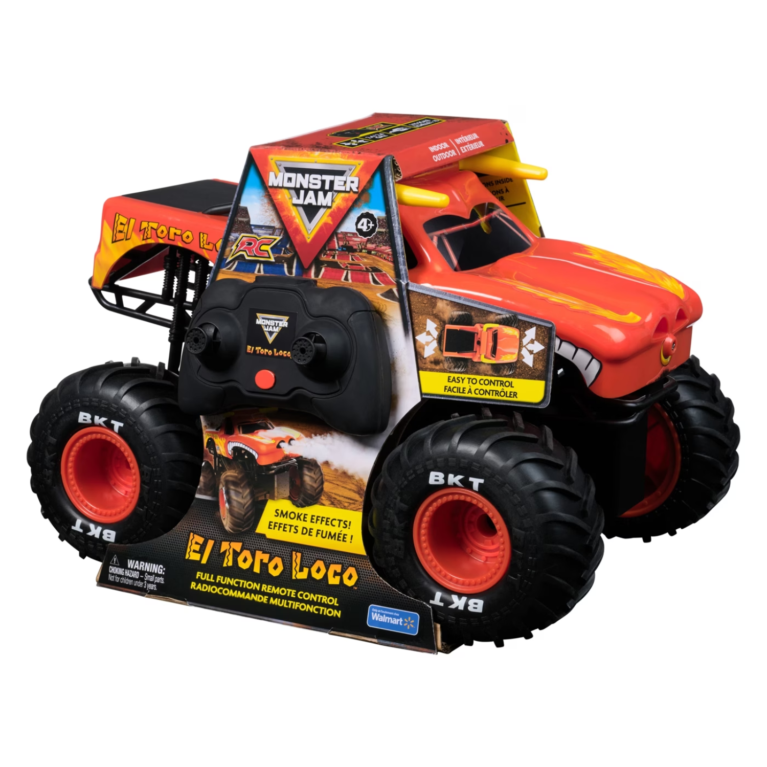 Monster Jam El Toro Loco RC Monster Truck Smoke Effects Functional Dual Joystick