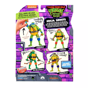 TMNT Ninja Turtles Mutation Mayhem Ninja Shouts Michelangelo 14 CM Action Figure