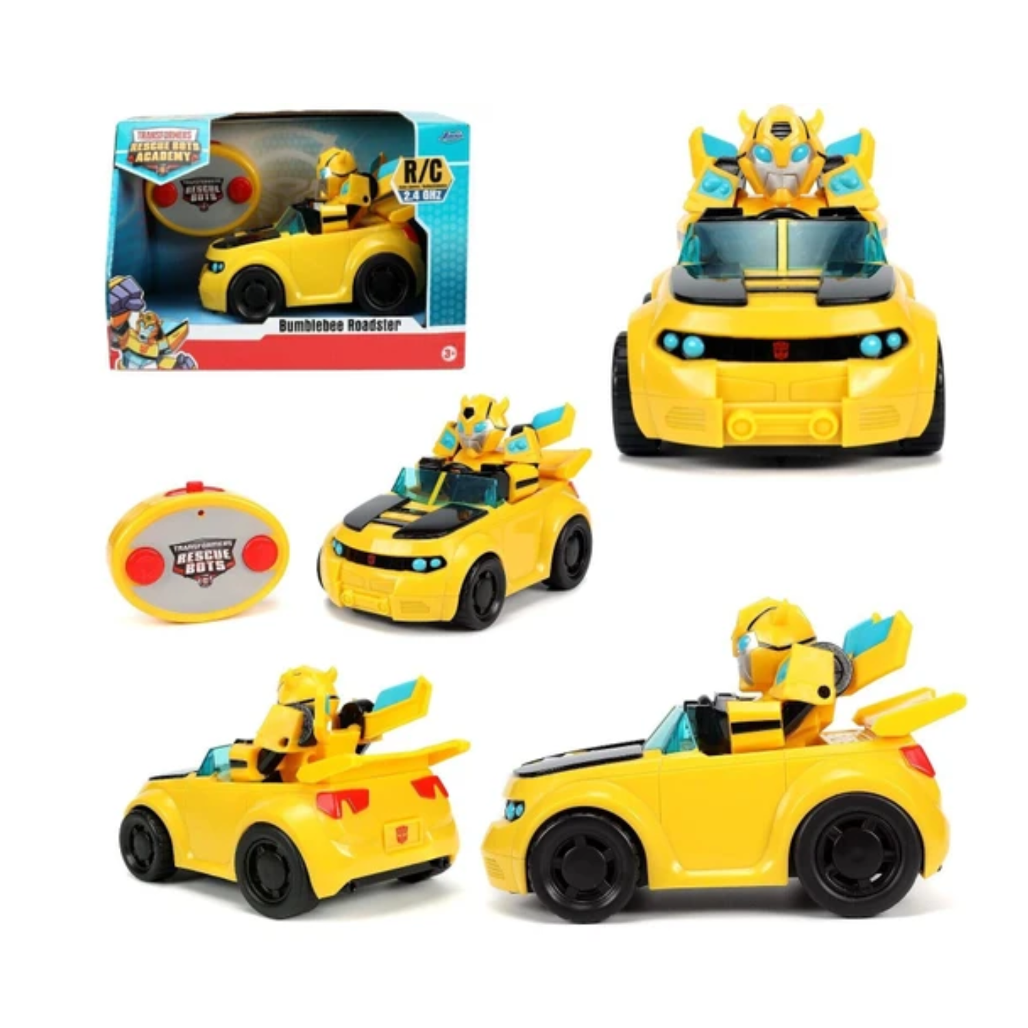 Transformers Rescue Bots Academy Bumblebee Roadster Remote Control Car RC Race