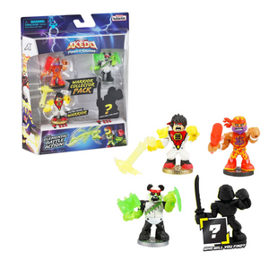 Akedo Legends of Powerstorm Warrior Collector 4 Pack Extinguisher Panda New Toy
