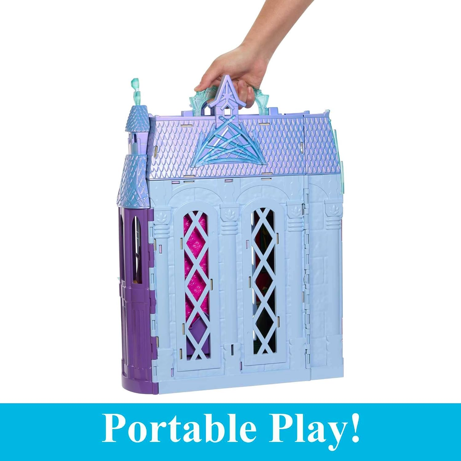Frozen Arendelle Castle Doll House Elsa Doll 4 Play Areas 15 Accessories