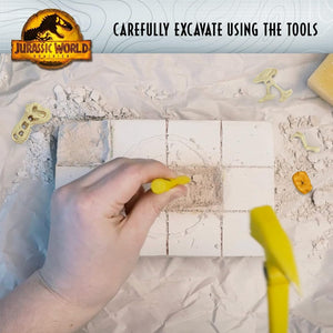 Jurassic World Dominion Dinosaur Dig Blue T-Rex & Amber STEM Excavation Kit Tool
