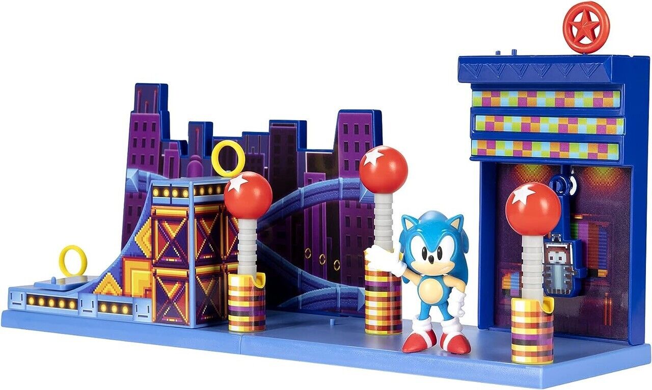 Sonic the Hedgehog 2.5 inch Studiopolis Zone Action Figure Playset Ramp Balls