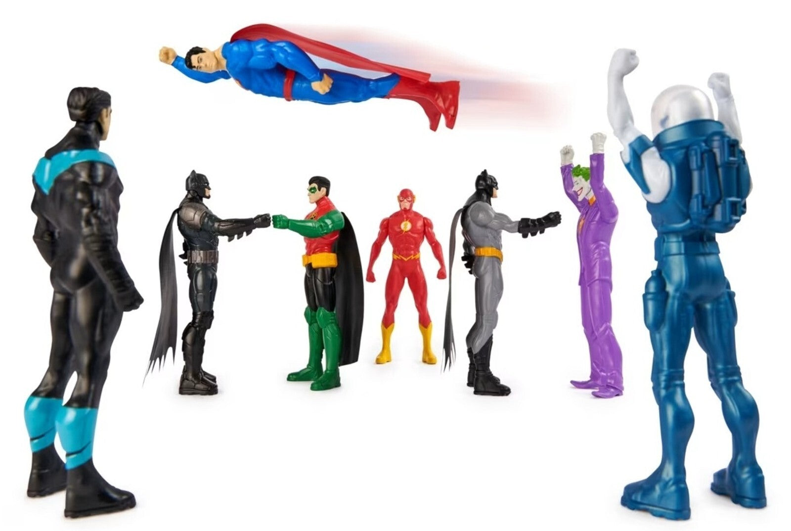Batman 8 Pack 15cm DC Batman Action Figures Ages 3+ New Toy Superman Joker Flash